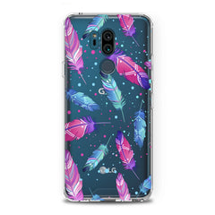 Lex Altern TPU Silicone LG Case Bright Pink Feathers