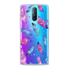 Lex Altern TPU Silicone Oppo Case Bright Pink Feathers