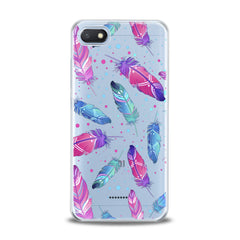 Lex Altern TPU Silicone Xiaomi Redmi Mi Case Bright Pink Feathers