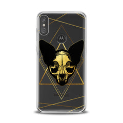 Lex Altern TPU Silicone Motorola Case Boho Cat Skull