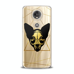 Lex Altern TPU Silicone Motorola Case Boho Cat Skull