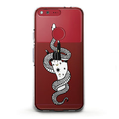 Lex Altern TPU Silicone Google Pixel Case Snake Tamer Art