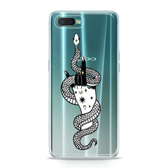 Lex Altern TPU Silicone Oppo Case Snake Tamer Art