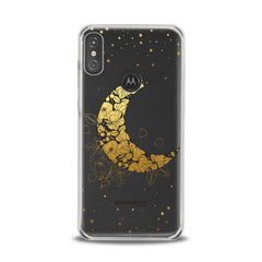 Lex Altern TPU Silicone Motorola Case Golden Floral Moon