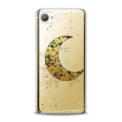 Lex Altern TPU Silicone HTC Case Golden Floral Moon