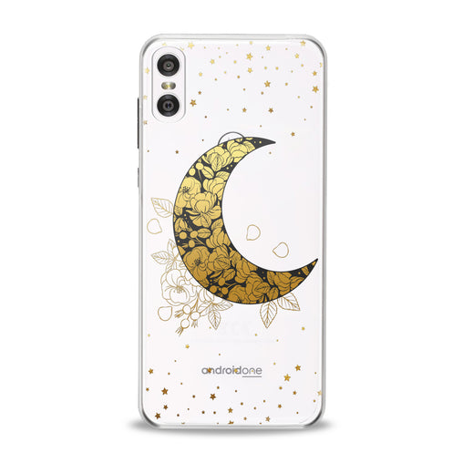 Lex Altern Golden Floral Moon Motorola Case