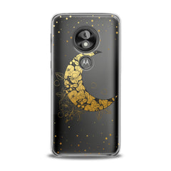 Lex Altern TPU Silicone Motorola Case Golden Floral Moon