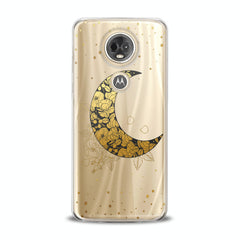 Lex Altern TPU Silicone Motorola Case Golden Floral Moon