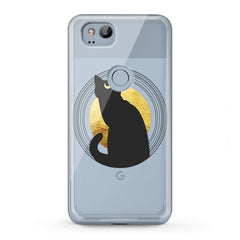 Lex Altern TPU Silicone Google Pixel Case Bohemian Black Cat