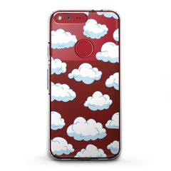 Lex Altern TPU Silicone Google Pixel Case Clouds Pattern