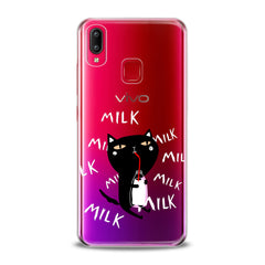 Lex Altern TPU Silicone VIVO Case Black Baby Cat