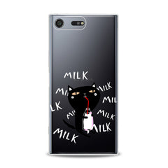 Lex Altern TPU Silicone Sony Xperia Case Black Baby Cat