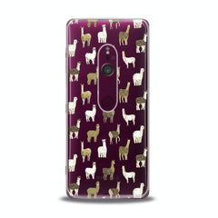 Lex Altern TPU Silicone Sony Xperia Case Alpaca Pattern