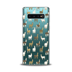 Lex Altern TPU Silicone Samsung Galaxy Case Alpaca Pattern