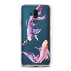 Lex Altern TPU Silicone LG Case Purple Fishes