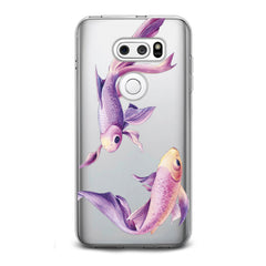 Lex Altern TPU Silicone LG Case Purple Fishes