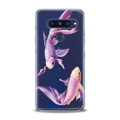 Lex Altern TPU Silicone LG Case Purple Fishes