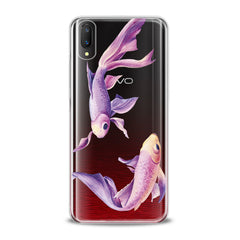 Lex Altern TPU Silicone VIVO Case Purple Fishes