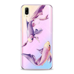 Lex Altern TPU Silicone VIVO Case Purple Fishes