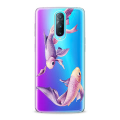 Lex Altern TPU Silicone Oppo Case Purple Fishes