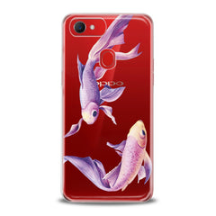 Lex Altern TPU Silicone Oppo Case Purple Fishes