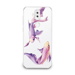 Lex Altern TPU Silicone Asus Zenfone Case Purple Fishes