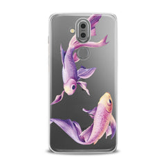 Lex Altern TPU Silicone Phone Case Purple Fishes