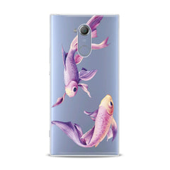 Lex Altern TPU Silicone Sony Xperia Case Purple Fishes