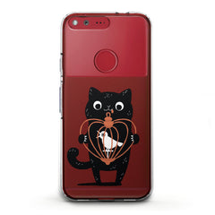 Lex Altern TPU Silicone Google Pixel Case Feline Bird Pet