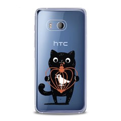 Lex Altern TPU Silicone HTC Case Feline Bird Pet