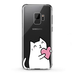 Lex Altern TPU Silicone Samsung Galaxy Case Lovely White Cat