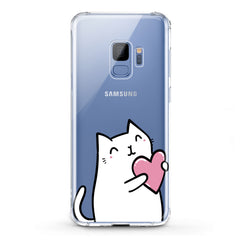 Lex Altern TPU Silicone Samsung Galaxy Case Lovely White Cat