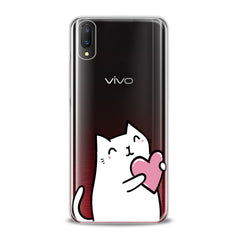 Lex Altern TPU Silicone VIVO Case Lovely White Cat