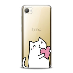 Lex Altern TPU Silicone HTC Case Lovely White Cat