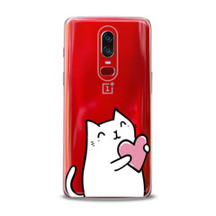 Lex Altern TPU Silicone OnePlus Case Lovely White Cat