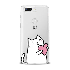 Lex Altern Lovely White Cat OnePlus Case