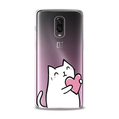 Lex Altern TPU Silicone OnePlus Case Lovely White Cat