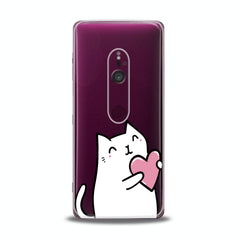 Lex Altern TPU Silicone Sony Xperia Case Lovely White Cat