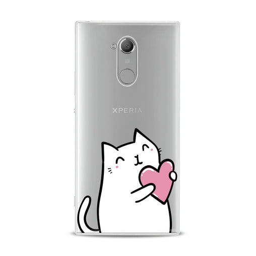 Lex Altern Lovely White Cat Sony Xperia Case