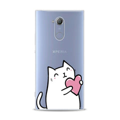 Lex Altern TPU Silicone Sony Xperia Case Lovely White Cat