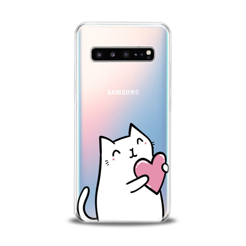 Lex Altern Lovely White Cat Samsung Galaxy Case