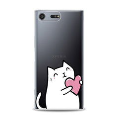 Lex Altern TPU Silicone Sony Xperia Case Lovely White Cat