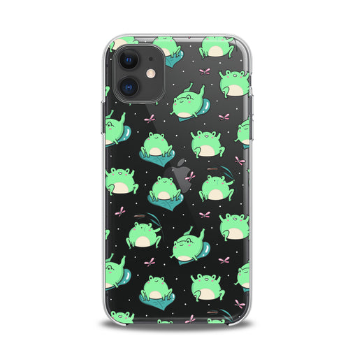 Lex Altern TPU Silicone iPhone Case Kawaii Frogs Pattern