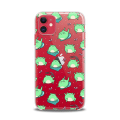 Lex Altern TPU Silicone iPhone Case Kawaii Frogs Pattern