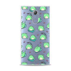 Lex Altern TPU Silicone Sony Xperia Case Kawaii Frogs Pattern