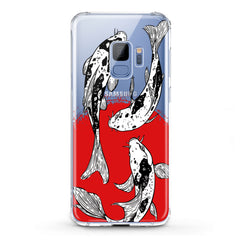 Lex Altern TPU Silicone Samsung Galaxy Case Koi Fishes Painting