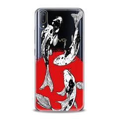 Lex Altern TPU Silicone VIVO Case Koi Fishes Painting