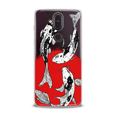 Lex Altern TPU Silicone Nokia Case Koi Fishes Painting