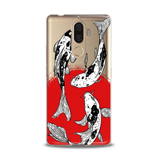 Lex Altern Koi Fishes Painting Lenovo Case