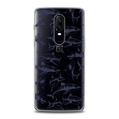 Lex Altern TPU Silicone OnePlus Case Black Sharks Pattern